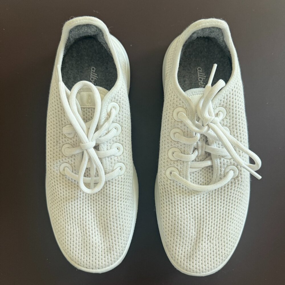 Allbirds Women’s Tree Runners Sneakers – White – Size 8